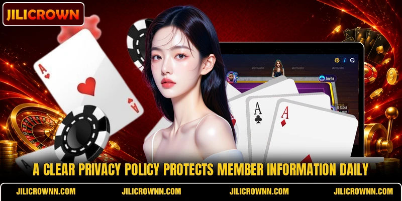 A clear privacy policy protects member information daily A clear privacy policy protects member information daily