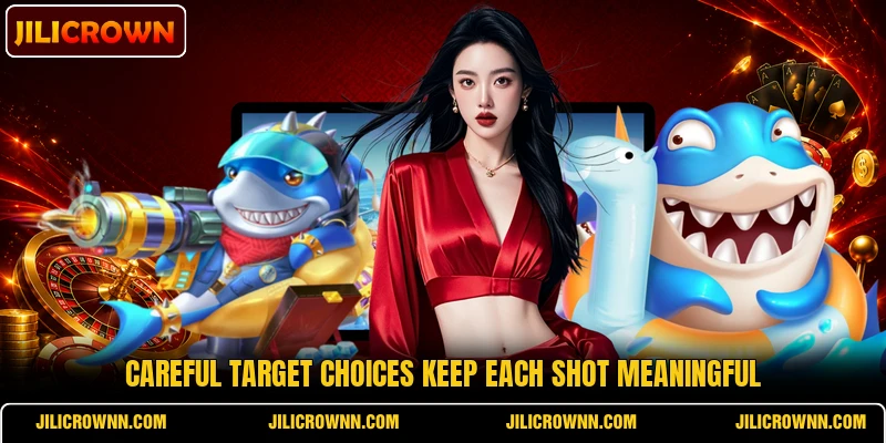 Careful target choices keep each shot meaningful