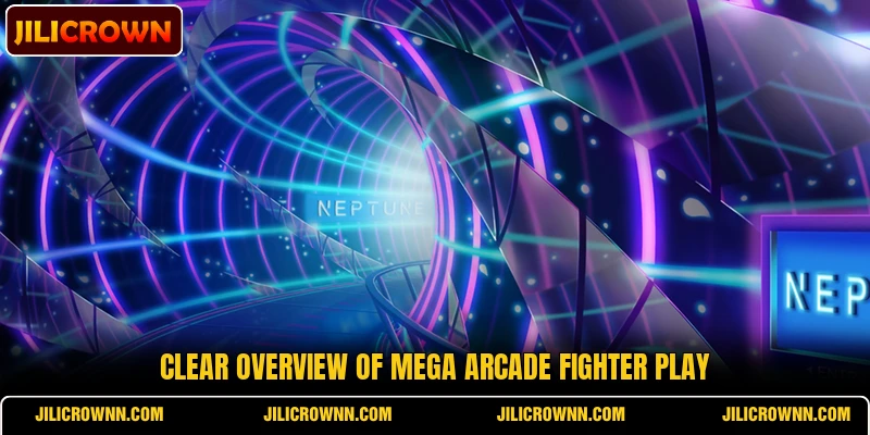 Clear overview of Mega Arcade Fighter play