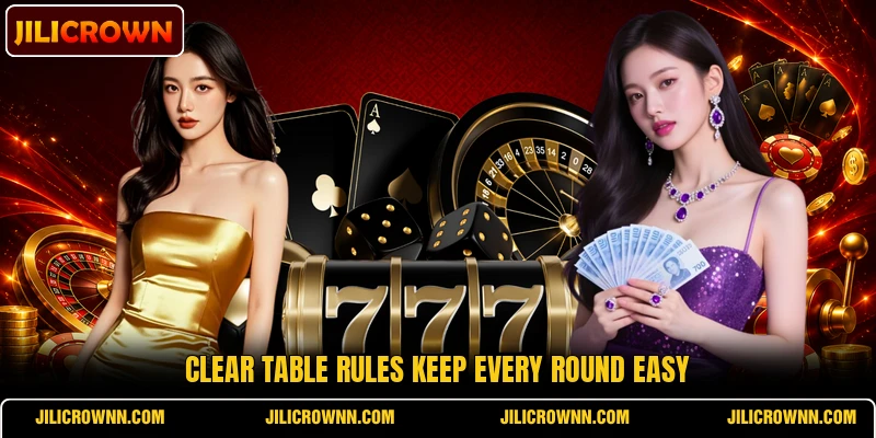 Clear table rules keep every round easy