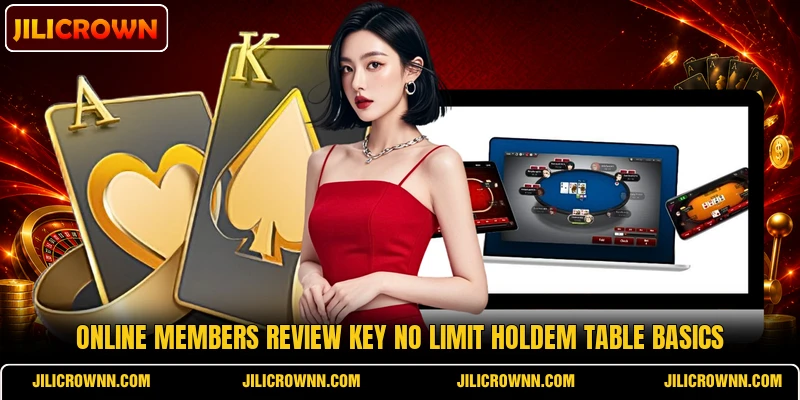 Online members review key No Limit Holdem table basics