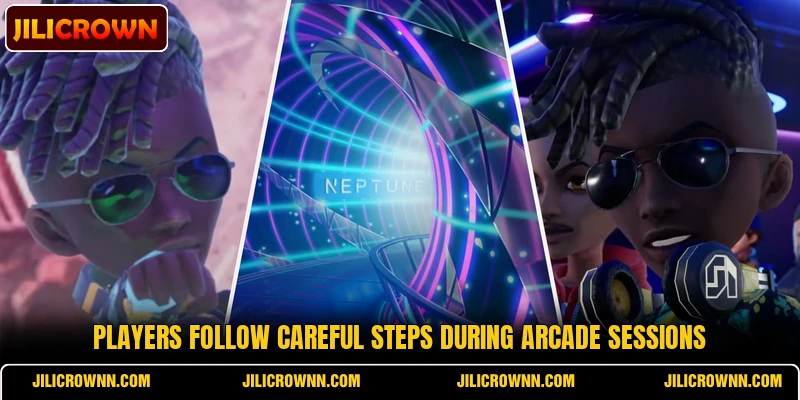 Players follow careful steps during arcade sessions