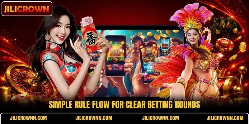 Simple rule flow for clear betting rounds